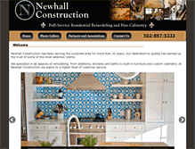Tablet Screenshot of newhallconstruction.com